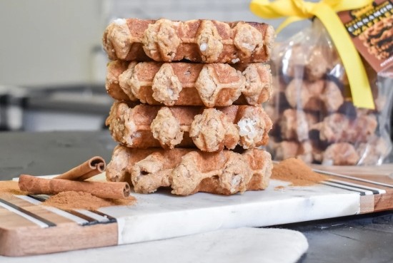 Triple Pack: Cinnamon Waffles from Taste of Belgium, rich in cinnamon sugar.